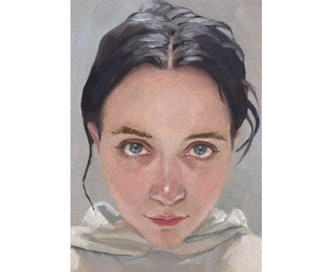 
	
		Han Han
		Selfie I, 2022
		Oil on Paper
		Signed verso
		15 x 10cm (5¾ x 3¾ in.)
		
		About 
		&nbsp;
		Han is a self-ta