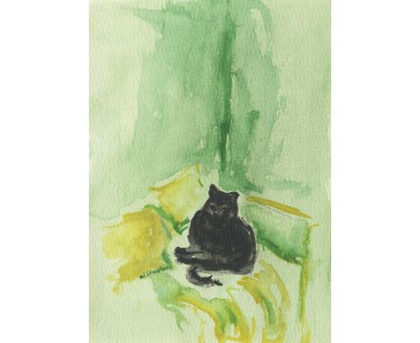 
	
		Katherine Benson
		A Big Fat Cat Called Jessie, 2022
		Watercolour on Paper
		Signed verso
		15 x 10cm (5¾ x 3¾ in.)
		
