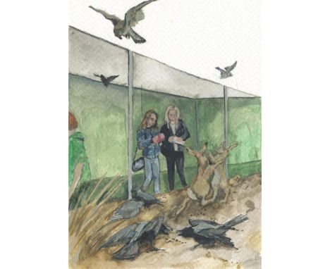 
	
		Kate Mieczkowska
		Bird Cage, 2022
		Watercolour on Paper
		Signed verso
		15 x 10cm (5¾ x 3¾ in.)
		
		About 
		 
		Kat