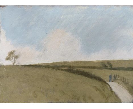 
	
		Greg Becker
		Figure at Cissbury, 2022
		Gouache on Paper
		Signed verso
		10 x 15cm (3¾ x 5¾ in.)
		
		About 
		&nbsp;
