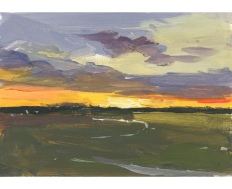 
	
		Tushar Sabale
		Norfolk Sunset, 2022
		Gouache on Paper
		Signed verso
		10 x 15cm (3¾ x 5¾ in.)
		
		About 
		&nbsp;
		