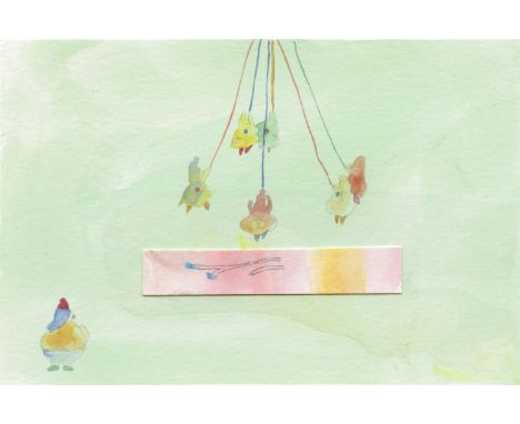 
	
		Hannah van der Weide
		Playground, 2022
		Watercolour, Pencil and Collage on Paper
		Signed verso
		10 x 15cm (3¾ x 5¾ i