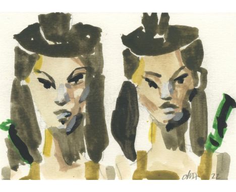 
	
		Mie Olise
		Untitled (2), 2022
		Gouache on Paper
		Signed recto, further signed verso
		10 x 15cm (3¾ x 5¾ in.)
		
		&n