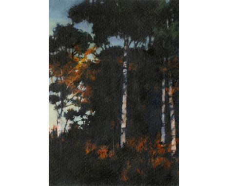 
	
		Allan Martin
		These Dark Woods/Distance, 2022
		Oil on Gessoed Paper
		Signed verso
		15 x 10cm (5¾ x 3¾ in.)
		
		Abou