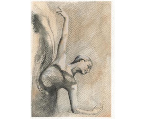 
	
		Lawrence F Crane
		Motion, 2022
		Graphite, Chalk and Acrylic on Paper
		Signed verso
		10 x 15cm (3¾ x 5¾ in.)
		
		Abo