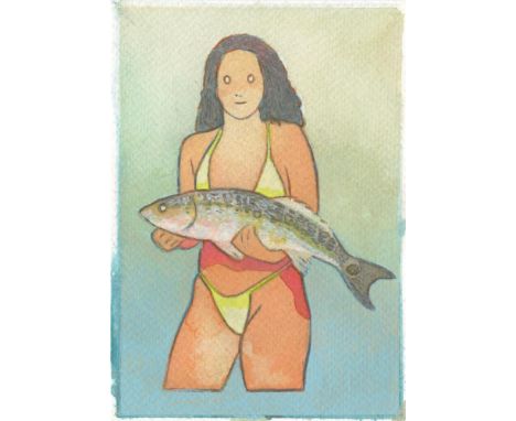 
	
		Dan Gluibizzi
		Fish, 2022
		Acrylic and Pencil on Paper
		Signed verso
		15 x 10cm (5¾ x 3¾ in.)
		
		About
		&nbsp;
		