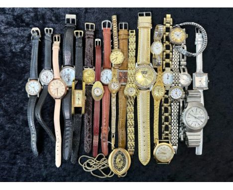 Collection of Gentleman's & Ladies Wristwatches, bracelet and leather straps, including Pierre Nicol, Citron, Limit, Timex, G
