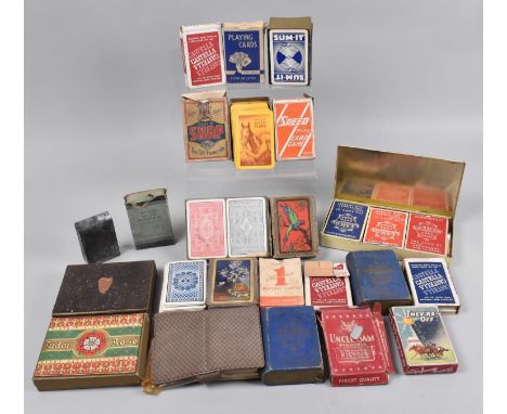 A Collection of Various Advertising and Other Playing Card Sets 