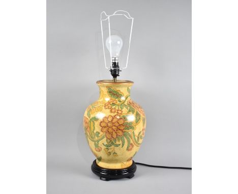 A Modern Vase Shaped table Lamp Base, No Shade 