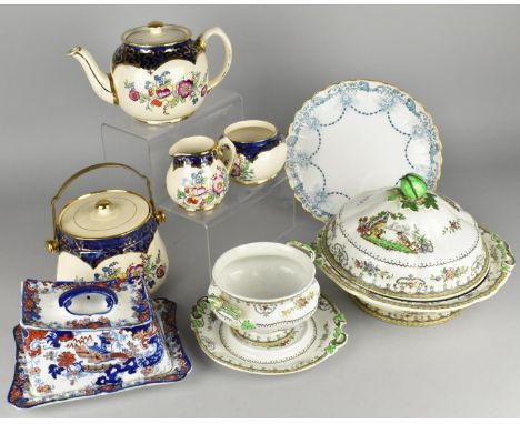 A Collection of Early 20th Century and Later Ceramics to Comprise Imari Cheese Dish and Cover, Spode Chelsea Dinnerwares (AF)