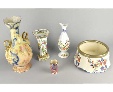 A Collection of Ceramics to Comprise Copeland Vase, Jersey K&amp;Co. Late Mayers Twin Handled Vase etc 