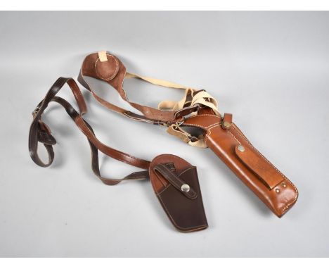 A Price Western K Frame Leather Holster together with a Smaller Example 