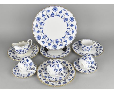 A Part Spode Colonel Coffee Set to Comprise Four Coffee Cans, Three Saucers, Four Side Plates and a Large Plate 