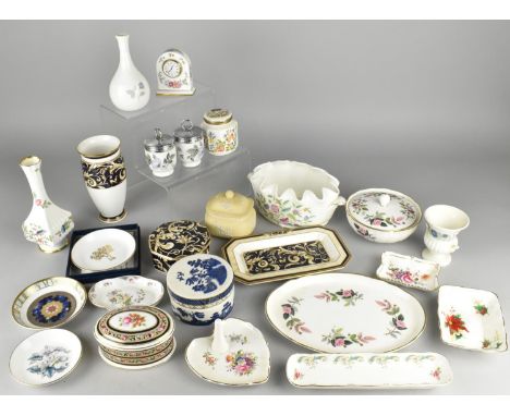 A Collection of Ceramics to Comprise Wedgwood Yellow and White Jasperware Lidded Pot, Royal Worcester Egg Coddlers,  Dishes, 