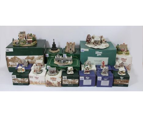 Lilliput Lane, a collection of twelve models, to include Ltd Edition "Appleby Fair" L2490, "First Snow at Bluebell" L2122, "B