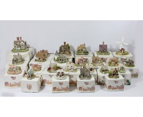 Lilliput Lane, a collection of Lilliput Lane models to include, "Lapworth Lock", "The Briary", "Aberford Gate", "Greensted Ch