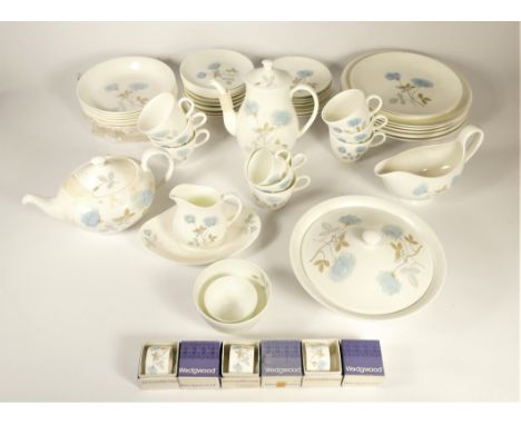 A collection of Wedgewood 'Ice Rose' to include a part dinner/tea service and ornaments (78) 