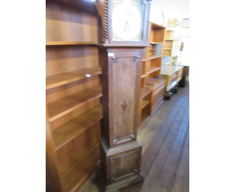 A longcase clock, together with a clock hood