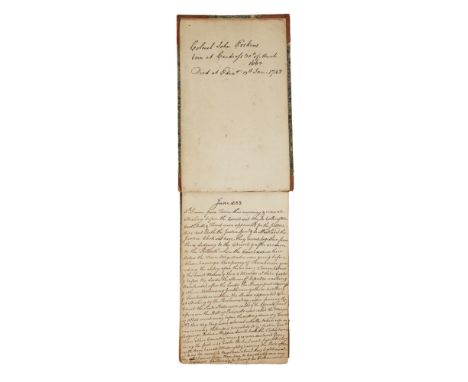ERSKINE, JOHN, THE HONOURABLE COLONEL, OF CARNOCKJOURNAL, 18TH CENTURY MANUSCRIPT TRANSCRIPTION OF ERSKINE'S JOURNAL for the 