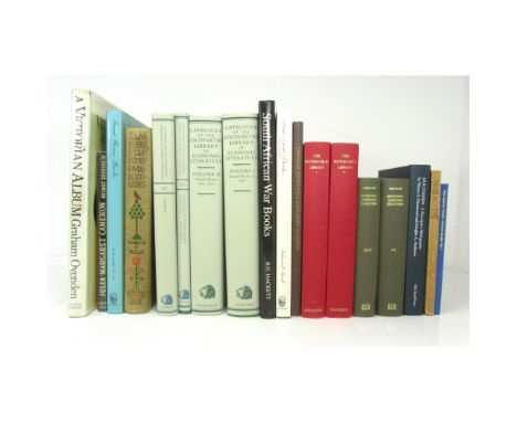 BIBLIOGRAPHY & ART, 18 BOOKSINCLUDING CANNEY, MARGARET & DAVID KNOTT University of London Library Catalogue of the Goldsmiths