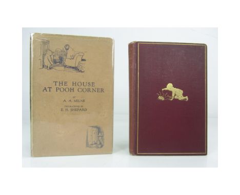 MILNE, A.A.THE HOUSE AT POOH CORNER London: Methuen & Co., 1928. First edition, 8vo, original pink cloth gilt, dust-jacket no