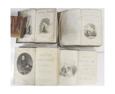 DICKENS, CHARLES4 WORKS, COMPRISING The Life and Adventures of Nicholas Nickleby. London: Chapman and Hall, 1839. First editi