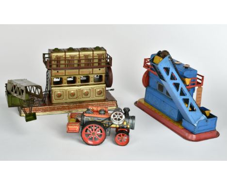 Konvolut Förderanlagen + Steam Tractor, Orobr u.a., mit Mängeln, bitte besichtigen