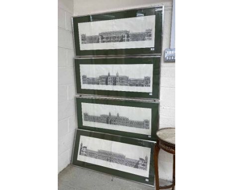 Hendrik Hulsbergh after Inigo and William Kent, (18th/19th century) - Architectural subject, inscribed with various plate num