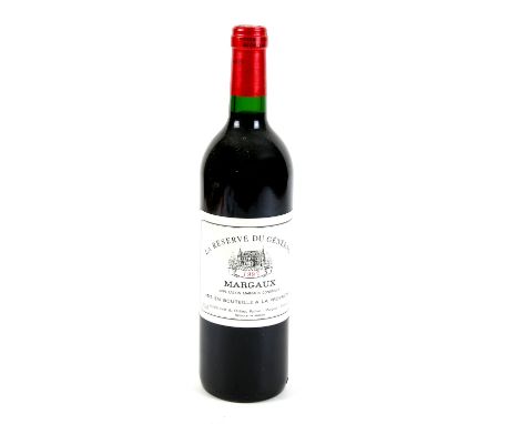 1 bottle of Chateau Palmer, La Reserve Du General Margaux, 1997 vintage red wine