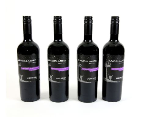 4 bottles of Candelabro Reserva Malbec red wine, 2012 vintage (4)