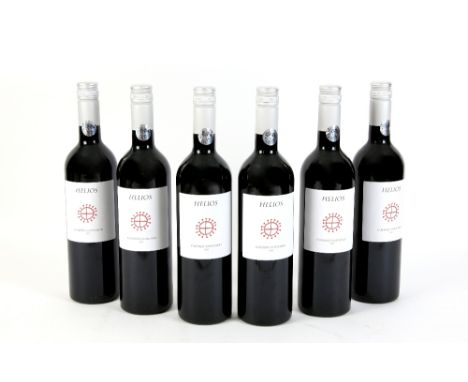 Six bottles of Helios Cabernet Sauvignon 2013 red wine, 75cl, 14% vol. (6)