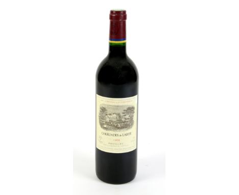 1 bottle of Carruades de Lafite Pauillac, 1998 vintage red wine