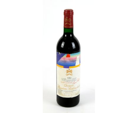 1 bottle of Chateau Mouton Rothschild Pauillac, 1984 vintage red wine