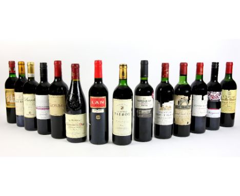 14 bottles of vintage red wine to include: 1 bottle of Chateau Ducru Beaucaillou  Saint Julian 1989, 1 bottle of Chateau Le C