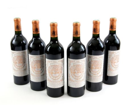 6 bottles of Chateau Pichon Longueville Baron Pauillac, 2002 vintage red wine (6). Previously stored in Wine Society cellars.