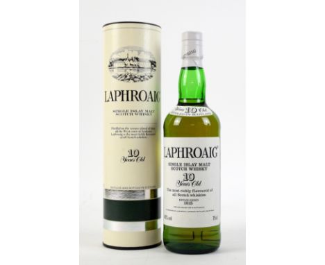 1 bottle Laphroaig Single Islay Malt Scotch Whisky, 10 years old, 75cl. In original box