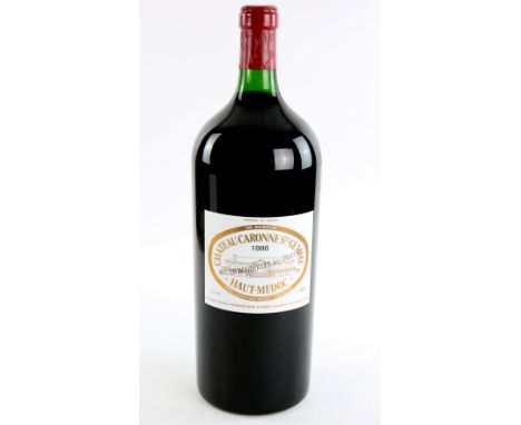 1 imperial bottle (6L) of Chateau Caronne Ste Gemme Haut-Medoc, 1986 vintage red wine, in original cardboard box 