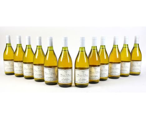 12 bottles of Macon-Villages Guy De Poirieux white wine, 1995 vintage (12)