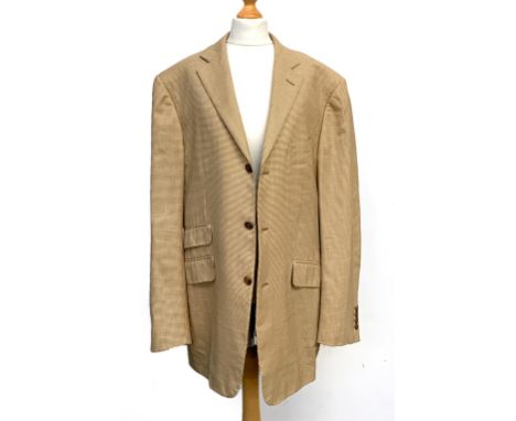 A Dunhill dogtooth cheque single breasted wool jacket, size 40-42R 