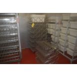 Stainless Steel Wire Shelf Unit Mounted on 4-Wheel Cart, Includes SS Wire Shelves, RIGGING FEE: $50