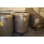Globas SS Tank, 42 in. Diameter x 36 in. Deep, Pressure Lid, 4-Wheel Base, RIGGING FEE: $50