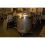 Globas SS Tank, 42 in. Diameter x 36 in. Deep, Pressure Lid, 4-Wheel Base, RIGGING FEE: $50