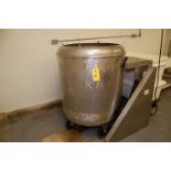 Globas SS Tank, 42 in. Diameter x 36 in. Deep, Pressure Lid, 4-Wheel Base, RIGGING FEE: $50