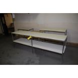 Plant Support - (3) Cutting Tables, 8 ft./4 ft./3 ft. Length, SS Frame, RIGGING FEE: $125