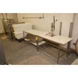 Plant Support - (2) Cutting Tables, (3) Remco Poly Tubs #6911, RIGGING FEE: $100