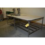 Cutting Table, 96 in. x 48 in., SS Frame, RIGGING FEE: $75