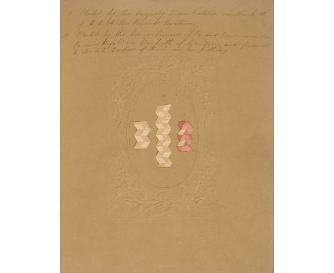 Royal Victorian Hairwork. Plaits made by Queen Victoria and Victoria, Princess Royal, circa 1857-60, the first by Queen Victo