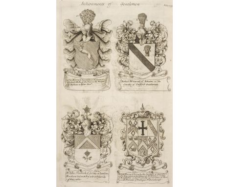 Guillim (John). A Display of Heraldry ... to which is added a Treatise of Honour Military and Civil..., 3 parts in one, 5th e