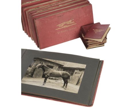 Pytchley Hunt. A comprehensive collection of 18 Sampson's Hunting Diaries created by William Wroughton, for the years 1879-19