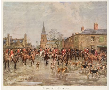 * Edwards (Lionel). The Pytchley Hunt - Crick Meet, 1952, colour photographic print, limited edition 62/100, signed and numbe